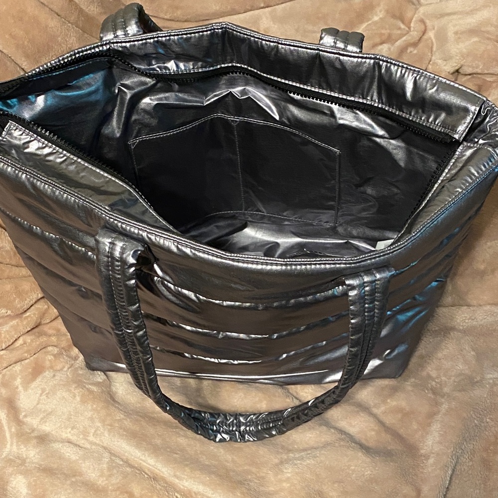 Ugg silver puffer Tote Bag